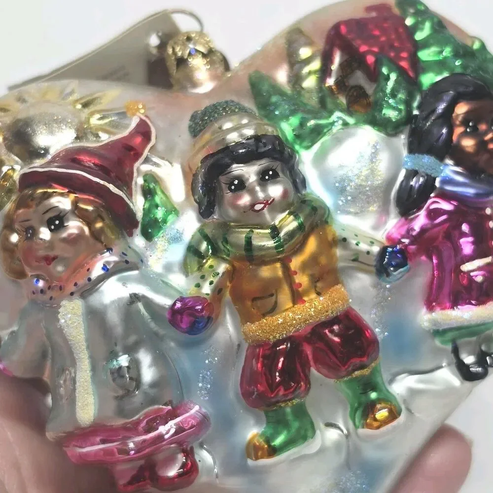 Christopher Radko Glass Ornament Dave Thomas Foundation Celebrate Adoption 2001
